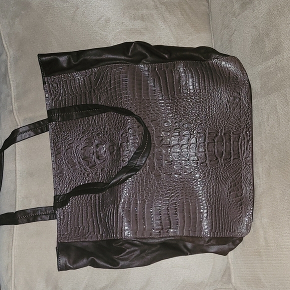 Jana Feifer Handbags - Jana Feifer Purse Leather & Faux Alligator/Crocodile/Snakeskin Print